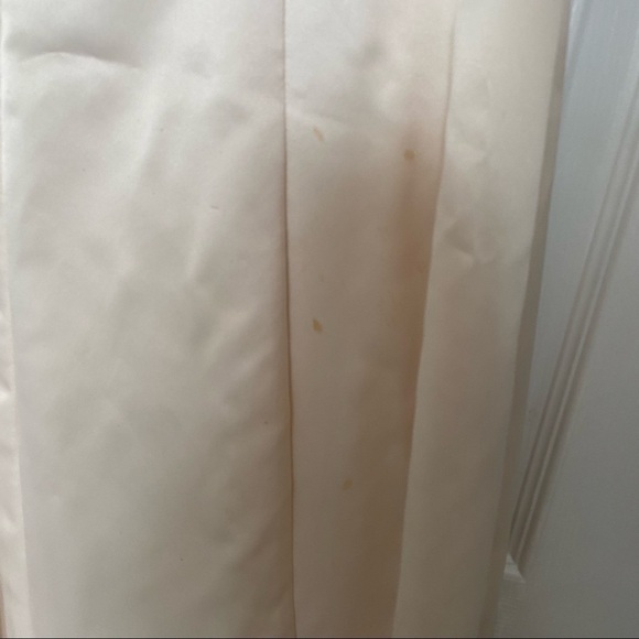 JS Boutique Cream Strapless Form Fitting Prom Formal Event Bridal Evening Gown - Picture 6 of 16